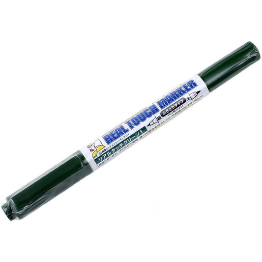 Add pizzazz to your plastic kits with these "Real Touch" markers, popular in Japan for shading and highlights! Water-based colours mean they're safe to apply over your paint job. This marker has two tips, one large and one fine, for accurate application.