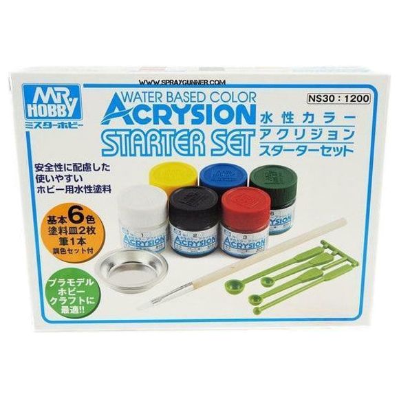 Mr. Hobby Water-Based Acrysion Color Starter set | Galactic Toys & Collectibles