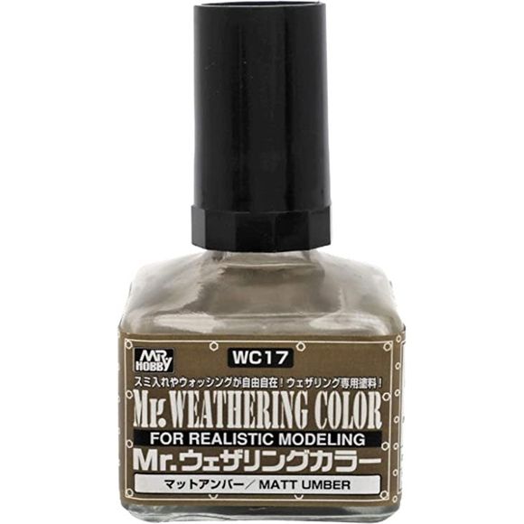 GSI Creos MR. Hobby WC17 Matte Umber Weathering Color 40ml Paint | Galactic Toys & Collectibles