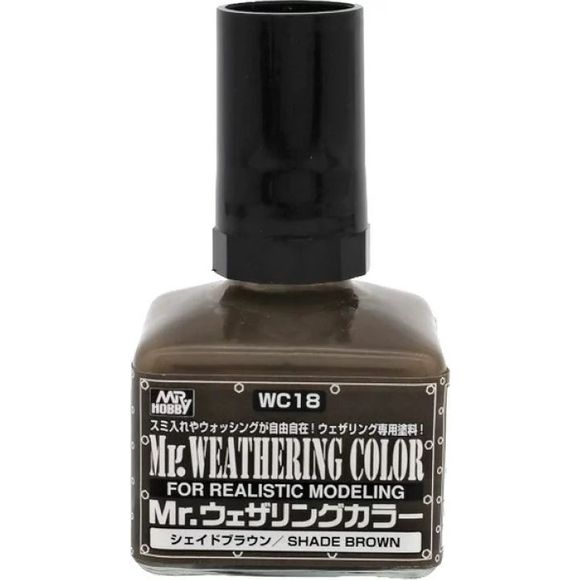 GSI Creos MR. Hobby WC18 Shade Brown Weathering Color 40ml Paint | Galactic Toys & Collectibles