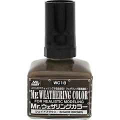GSI Creos MR. Hobby WC18 Shade Brown Weathering Color 40ml Paint | Galactic Toys & Collectibles