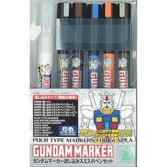 A set of markers including new colors for the popular pour type marker which can pour ink into the mold easily. 5 colors and ERASURE MARKER are included