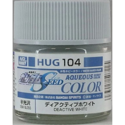 Color Deactive White Aqueous Hobby Color is a very safe paint that has a high degree of user-friendliness. Aqueous Hobby Color paint can be diluted with water if desired, while paint brushes can be cleaned and washed out in the water. Ensuring that this is before the paint is dry. The solvent contained in Aqueous Hobby Color paint is very mild. It provides a glossy texture and great leveling qualities (ie the smoothness of coated film of paint), resulting in a very good level of painted finish. In particula