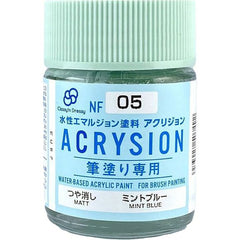 GSI Creos MR. Hobby Acrysion NF05 Mint Blue 18mL Acrylic Paint | Galactic Toys & Collectibles