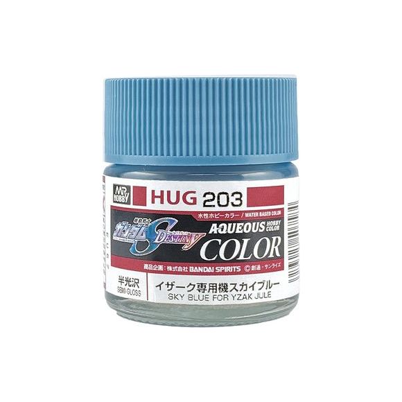 GSI Creos MR. Hobby Mr Aqueous Color Seed Destiny HUG203 Yzak Jule Sky Blue 10mL Semi-Gloss Paint | Galactic Toys & Collectibles