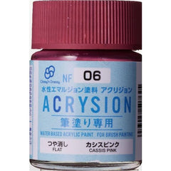 GSI Creos MR. Hobby Acrysion NF06 Cassis Pink 18mL Acrylic Paint | Galactic Toys & Collectibles