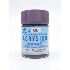 GSI Creos MR. Hobby Acrysion NF08 Grayish Purple 18mL Acrylic Paint | Galactic Toys & Collectibles