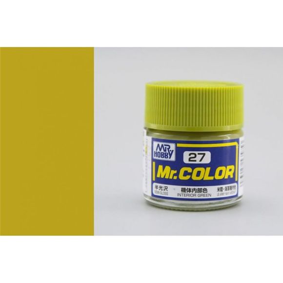 Mr Color paint, suitable for hand brushing & airbrushing, with good adhesion & fast drying is one of the finest scale modelling / hobby paints available. Solvent-based Acrylic, thin with Mr Color Thinner or Mr Color Levelling Thinner. Treat paint as a lacquer.  10ml screw top bottle.

Continental US Shipping Only, ground transport only.  No Expedited shipping.