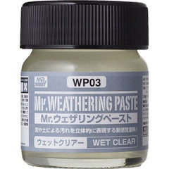 GSI Creos Gunze Mr. Hobby WP03 Mr Weathering Paste Wet Clear 40 ml Bottle | Galactic Toys & Collectibles