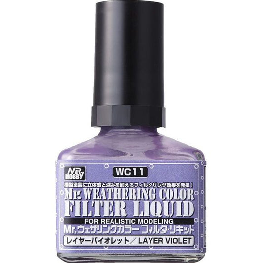 GSI Creos MR. Hobby WC11 Filtering Violet Weathering Color Filter 40ml Paint | Galactic Toys & Collectibles