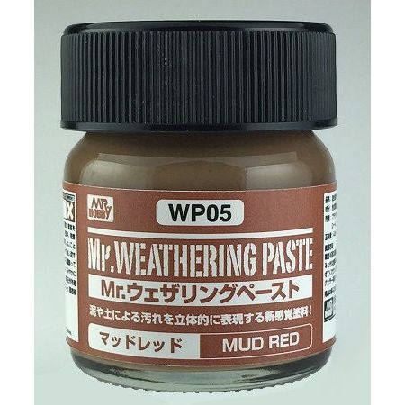 GSI Creos Gunze Mr. Hobby WP05 Mr Weathering Paste Mud Red 40 ml Bottle | Galactic Toys & Collectibles
