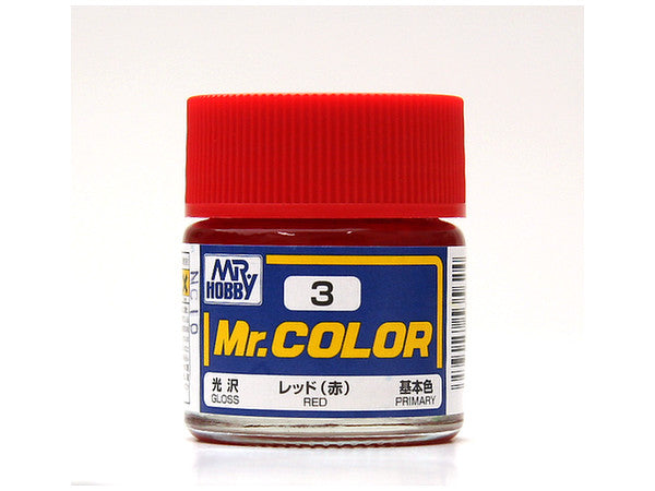 Mr Color paint, suitable for hand brushing & airbrushing, with good adhesion & fast drying is one of the finest scale modelling / hobby paints available. Solvent-based Acrylic, thin with Mr Color Thinner or Mr Color Levelling Thinner. Treat paint as a lacquer. 10ml screw top bottle.

1 - 2 coats are recommended when brush painting
2 - 3 coats when using an air brush - after diluting to a ratio of 1 (Mr.Color) : 1-2 (Mr. thinner).
Mix in 5 - 10% of Flat Base to make glossy colors semi-glossy.
Mix in 10 - 20%