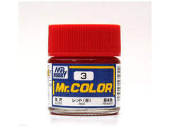 Mr Color paint, suitable for hand brushing & airbrushing, with good adhesion & fast drying is one of the finest scale modelling / hobby paints available. Solvent-based Acrylic, thin with Mr Color Thinner or Mr Color Levelling Thinner. Treat paint as a lacquer. 10ml screw top bottle.

1 - 2 coats are recommended when brush painting
2 - 3 coats when using an air brush - after diluting to a ratio of 1 (Mr.Color) : 1-2 (Mr. thinner).
Mix in 5 - 10% of Flat Base to make glossy colors semi-glossy.
Mix in 10 - 20%