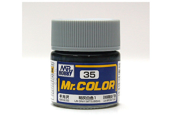 Mr Color paint, suitable for hand brushing & airbrushing, with good adhesion & fast drying is one of the finest scale modelling / hobby paints available. Solvent-based Acrylic, thin with Mr Color Thinner or Mr Color Levelling Thinner. Treat paint as a lacquer. 10ml screw top bottle.

1 - 2 coats are recommended when brush painting
2 - 3 coats when using an air brush - after diluting to a ratio of 1 (Mr.Color) : 1-2 (Mr. thinner).
Mix in 5 - 10% of Flat Base to make glossy colors semi-glossy.
Mix in 10 - 20%