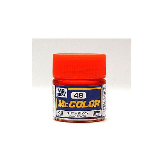 GSI Creos MR. Hobby Mr Color MR-049 Clear Orange 10mL Primary Gloss Paint | Galactic Toys & Collectibles