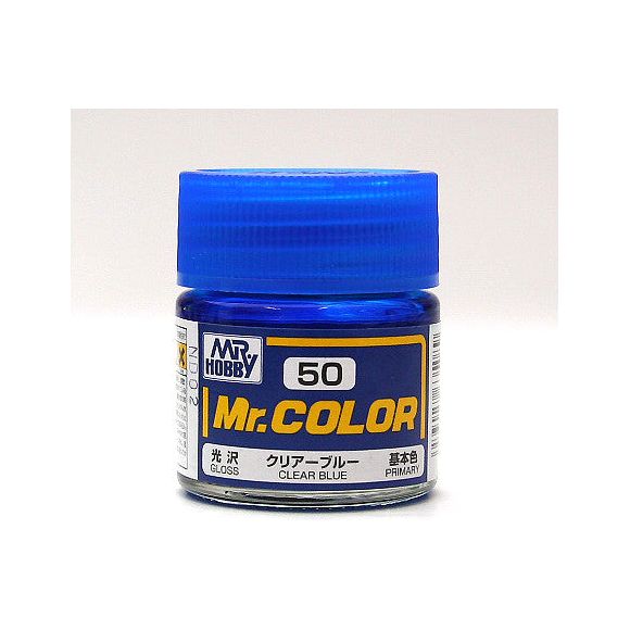 GSI Creos MR. Hobby Mr Color MR-050 Clear Blue 10mL Primary Gloss Paint | Galactic Toys & Collectibles