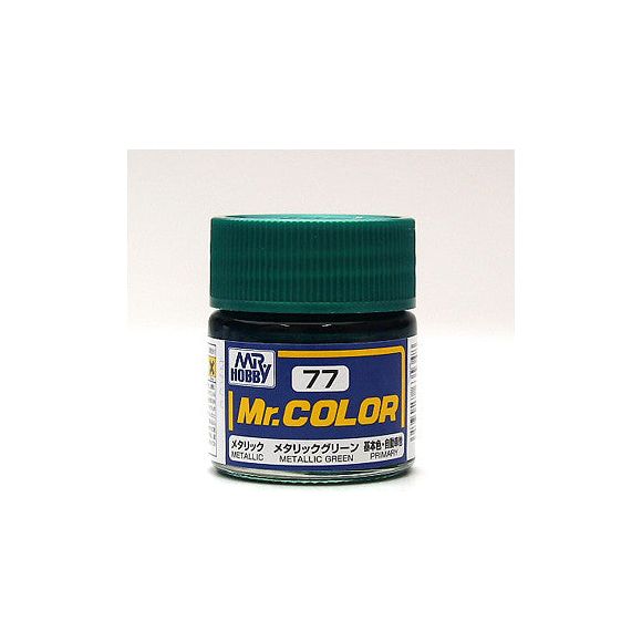GSI Creos MR. Hobby Mr Color MR-077 Metallic Green 10mL Primary Metallic Paint | Galactic Toys & Collectibles