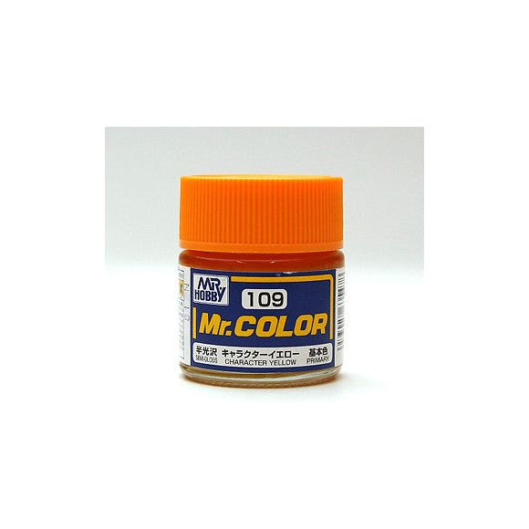 GSI Creos MR. Hobby Mr Color MR-109 Character Yellow 10mL Primary Semi-Gloss Paint | Galactic Toys & Collectibles