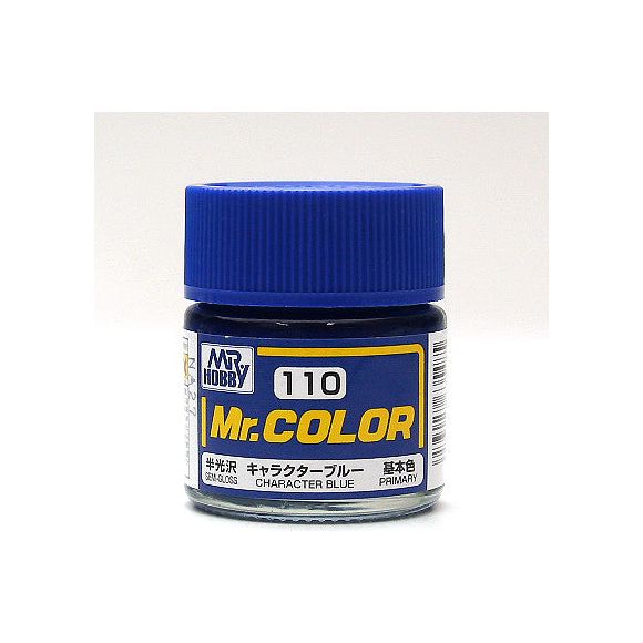GSI Creos MR. Hobby Mr Color MR-110 Character Blue 10mL Primary Semi-Gloss Paint | Galactic Toys & Collectibles