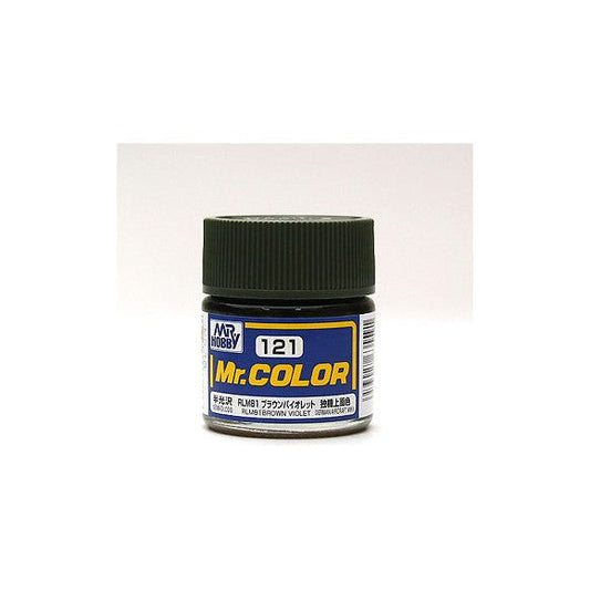 GSI Creos MR. Hobby Mr Color MR-121 RLM81 Brown Violet 10mL Semi-Gloss Paint | Galactic Toys & Collectibles