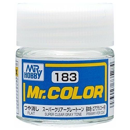 GSI Creos MR. Hobby Mr Color C183 Super Clear Gray Tone Flat 10mL Paint | Galactic Toys & Collectibles