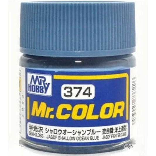 GSI Creos MR. Hobby C374 JASDF Shallow Ocean Blue (Semi-Gloss) 10ml Model Paint | Galactic Toys & Collectibles