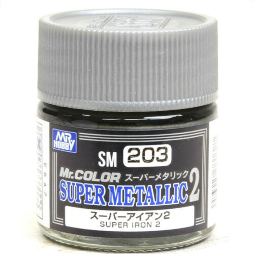GSI Creos MR. Hobby Mr Color Super Metallic SM203 Super Iron 2 10mL Model Paint | Galactic Toys & Collectibles