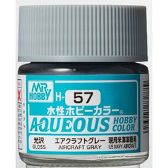 GSI Creos Mr. Hobby Mr Color Aqueous H57 USN Aircraft Gray 10mL Gloss Paint | Galactic Toys & Collectibles
