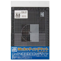 A quality cutting mat is a must-have for modelers, and now Mr. Hobby proudly presents their very own cutting mat! The black-and-white design gives outstanding visibility, and it works well with Mr. Masking Tape to allow you to cut straight lines accurately freehand. Scales corresponding from 1/12 to 1/700 are printed on four sides; the grids are 1mm and 2mm checkerboard squares. Made of sturdy 2mm-thick PVC resin. [Size]: 29.7cm (11.8") x 21cm (8.3"); 2mm thick.