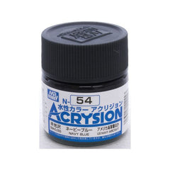 GSI Creos MR. Hobby Acrysion Color N54 Navy Blue 10mL Acrylic Paint | Galactic Toys & Collectibles