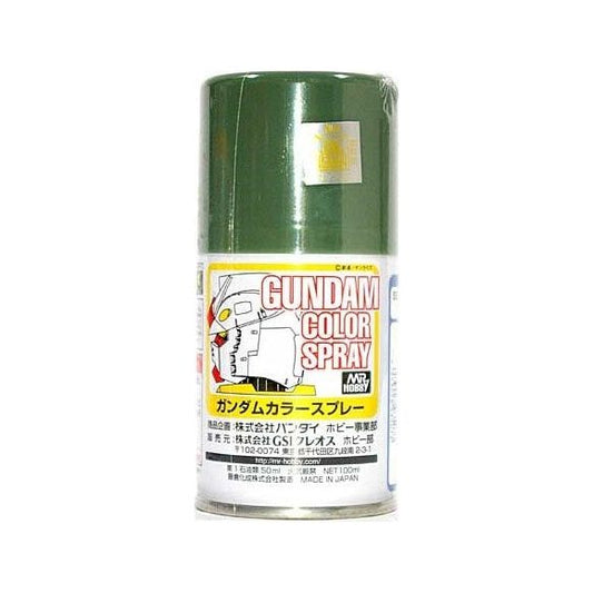 Paint based specifically on colors from the Gundam universe, so you can bring your Gundam models to the next level! The color development has been toned up to hide the base color even better and create a stronger top coating. Semi-Gloss MS Deep Green. 100ml.

Continental US Shipping only, no expedited shipping available on this product.