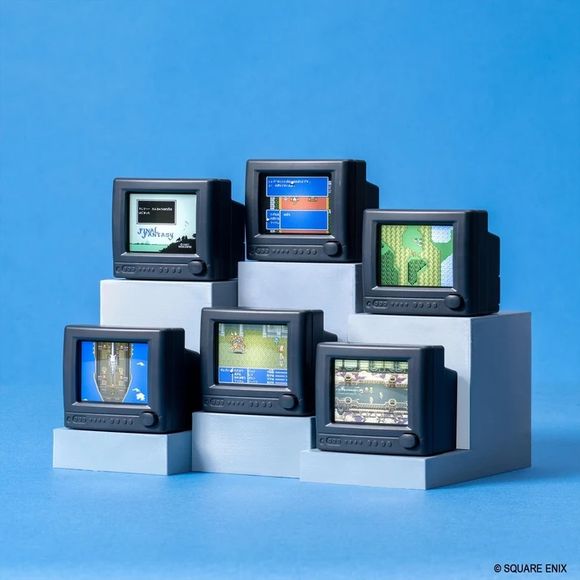 PRE-ORDER: Expected to ship in July of 2027.

This listing is for a random blind boxed LED toy. We are unable to take requests for specific LED toys, and you may get duplicates even if you order more than one.

COLLECT NOSTALGIA

The origins of FINAL FANTASY (I–VI) are packaged in retro, minimalist CRT television-shaped toys. With the flip of a switch, the screen lights up with an LED and plays an unforgettable melody. Pixel art and sound come together in a nostalgic toy that revives the feeling of gripping