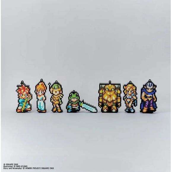 PRE-ORDER: Expected to ship in July of 2027.

Celebrate the timeless adventure of CHRONO TRIGGER with the CHRONO TRIGGER Build Charm Collection. This collectible charm series lets fans carry a piece of the beloved RPG wherever they go. Featuring designs inspired by the iconic world, characters, and legacy of CHRONO TRIGGER, these charms are perfect for decorating bags, keychains, pouches, backpacks, or displaying as part of a collection. Size: Approx. L65-103mm (Metal Part Excluded), Thickness: Approx. 13mm