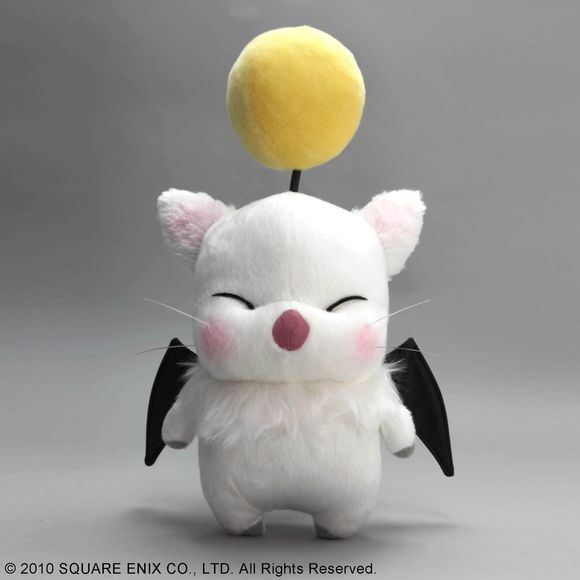 This adorable stuffed plush toy of the Moogle known as Kuplu Kopo from "Final Fantasy XIV" is the perfect addition to your collection! He's incredibly soft and fluffy, with cute little wings and blushing cheeks that you'll love.