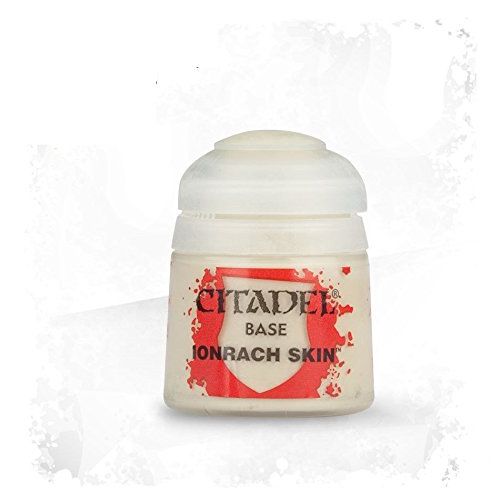 Citadel Base paints are high quality acrylic paints specially formulated for basecoating your Citadel miniatures quickly and easily. They are designed to give a smooth matte finish over black or white undercoats with a single layer. 

All of our paints are non-toxic, water-based acrylic that are designed for use on plastic, metal, and resin Citadel miniatures. One pot contains 12ml of base paint.