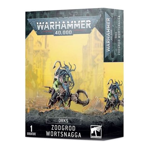 This 12-piece plastic kit makes one Zodgrod Wortsnagga and is supplied with a 50mm Citadel round base.

This miniature is supplied unpainted and requires assembly – we recommend using Citadel Plastic Glue and Citadel paints.