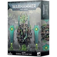 This kit builds Szarekh, the Silent King and two Triarchal Menhirs. It is supplied in 155 plastic components and comes with 1x 100mm round base and 2x 50mm round bases.