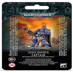 This 8-part plastic kit makes one Captain with Master-crafted Heavy Bolt Rifle and is supplied with a Citadel 40mm Round Base.