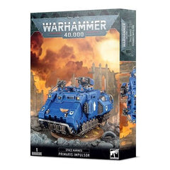 This kit builds 1 Primaris Impulsor. The kit comprises 108 components and includes all of the Impulsor's weapons and wargear options. The model comes supplied with a Citadel 100mm round base and clear hover stand upon which to mount it, as well as an Ultramarines Vehicle Transfer Sheet.