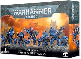 This kit contains two identical frames, each containing five models which can be built as Infiltrators or Incursors. The set comprises a total of 266 components, 10 Citadel 32mm round bases and a Space Marines Infantry Transfer Sheet.