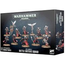 This kit builds 10 Battle Sisters and 1 Incensor Cherub.