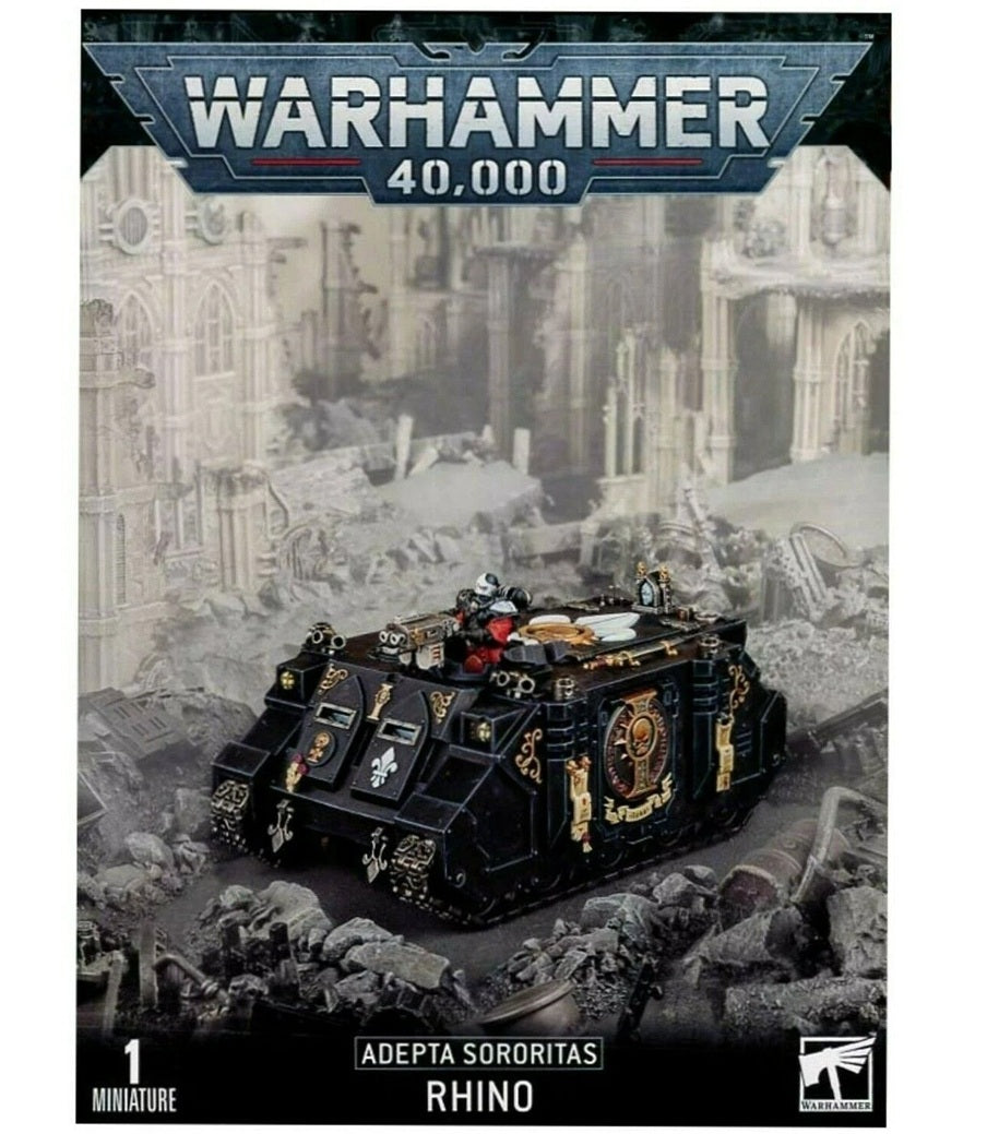 This multipart plastic kit builds one Rhino, an excellent compliment to Adepta Sororitas Armies. This set is supplied in 103 plastic components. An Adepta Sororitas Transfer Sheet is also included. Grab your Battle Sisters and hop in!