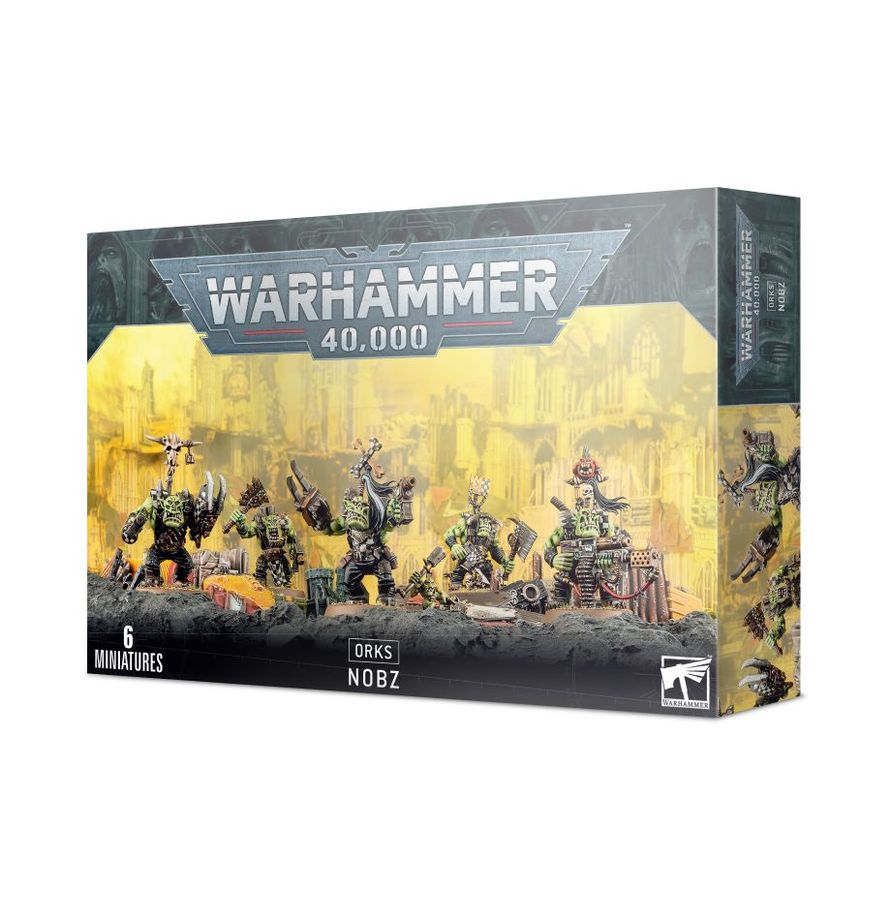 This box set contains five multi-part plastic Ork Nobz