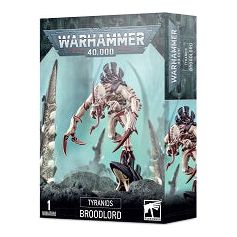 This multi-part plastic kit contains the components necessary to assemble one Tyranid Broodlord, and is supplied with one Citadel 75x42mm Oval base.