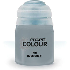 This paint pot contains .8 fl oz of Russ Grey. This watercolor based paint is intended to be used with an airbrush.