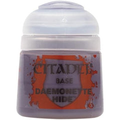 Citadel Base paints are high quality acrylic paints specially formulated for base coating your miniatures quickly and easily. They are designed to give a smooth matte finish over black or white undercoats with a single layer.