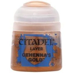 Games Workshop Citadel Layer Paint: Gehennas Gold (12ml)

Layer paints have a lighter pigment count than base paints, meaning they can be applied in multiple layers to help bring out extra detail on your miniatures. They’re particularly great for edge highlighting.
Pot size: 12ml
Formulated for crisp highlights and building up layers
Realistic metallic finish
Water-based formula