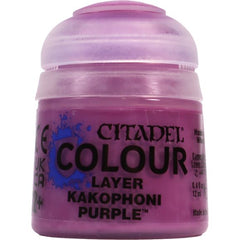 Citadel Layer paints are high quality acrylic paints, and with 70 of them in the Citadel Paint range, you have a huge range of colours and tones to choose from when you paint your miniatures. They are designed to be used straight over Citadel Base paints (and each other) without any mixing. By using several layers you can create a rich, natural finish on your models that looks fantastic on the battlefield.

12 ml