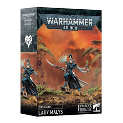 Release Date 10/11/2025
This multipart plastic kit builds Lady Malys. This kit comprises 19 plastic components and 1x Citadel 32mm Round Base. This miniature requires assembly and is supplied unpainted – we recommend using Citadel Plastic Glue and Citadel Colour paints.