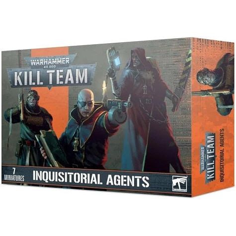 This multipart plastic kit builds seven Inquisitorial Agents. This set comprises 73 plastic components, and comes with a Citadel 32mm Round Base and 6x Citadel 25mm Round Bases. These miniatures are supplied unpainted and require assembly – we recommend using Citadel Plastic Glue and Citadel Colour paints.